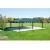 Steel Garden Canopy with Plastic Roof, Square Columns, Height 1.5 meter, Panel Width 2 meters